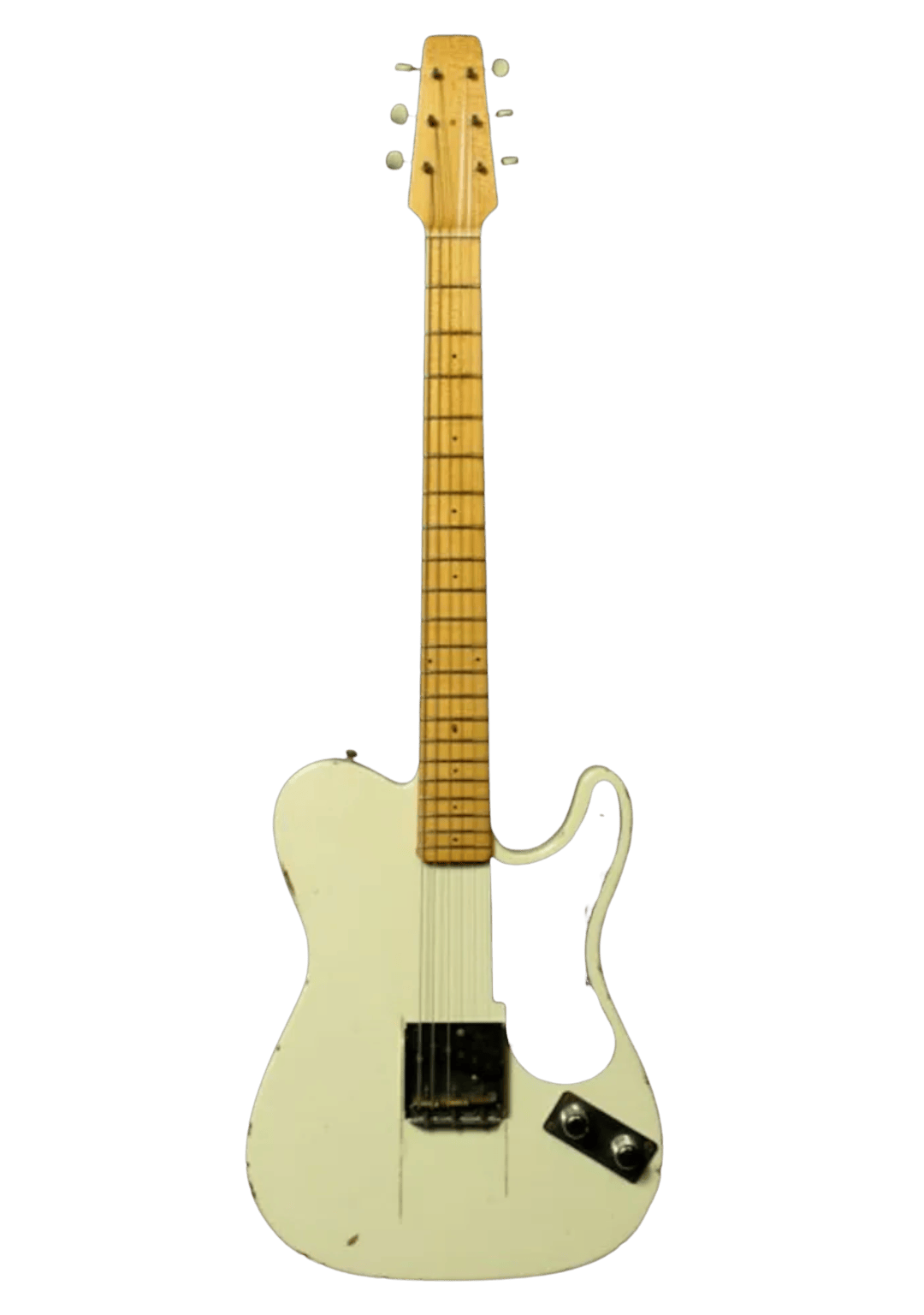 1949 Fender Prototype Telecaster on Clear Background_02